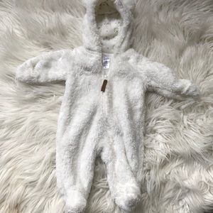 Carters newborn bear snowsuit
